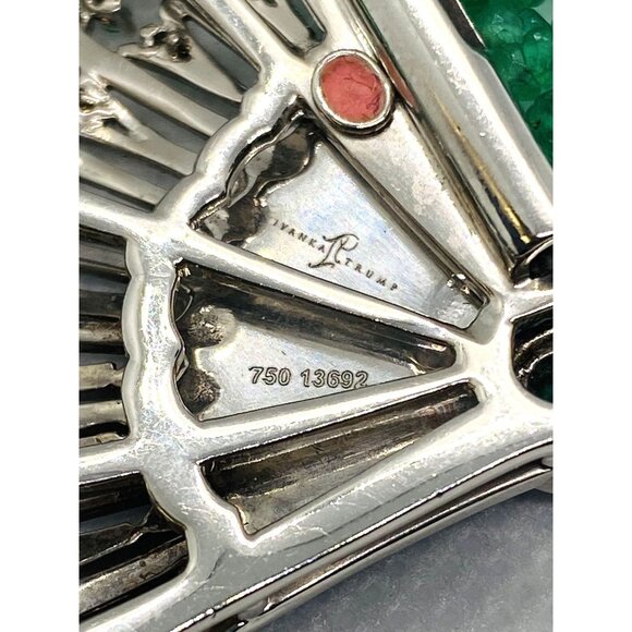 Ivanka Trump 18K 750 Emerald Diamond Lao Tong Collection Tassel Bracelet - Picture 13 of 16